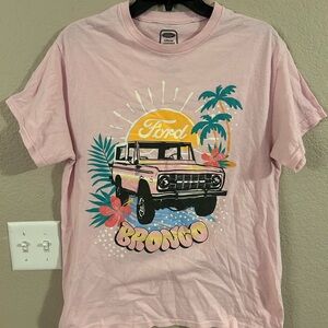 Hybrid Apparel Pink Ford Bronco Tee
